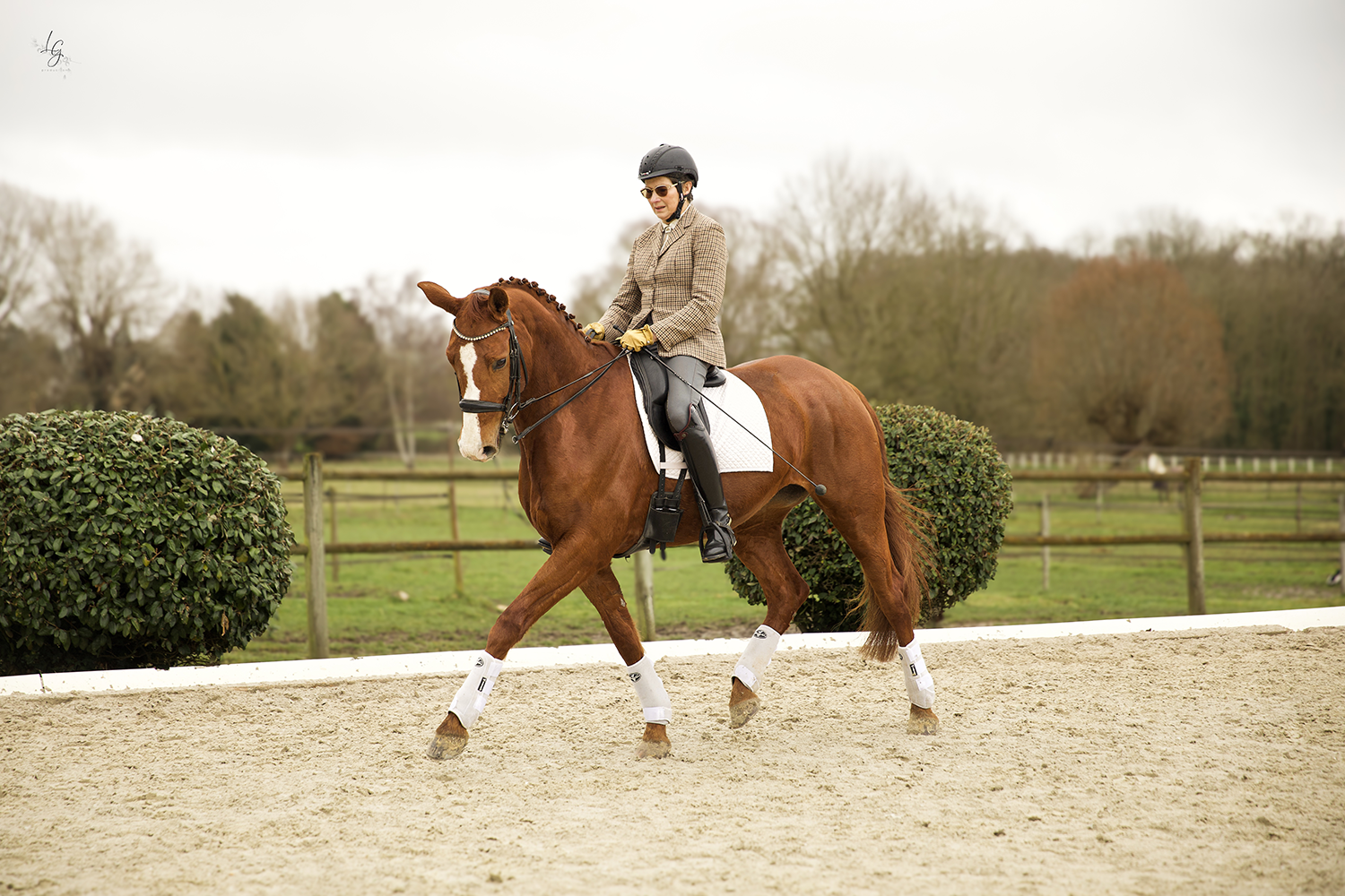 Catherine Henriquet à cheval